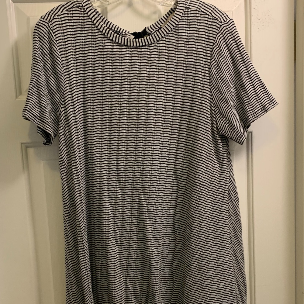 Loft Striped Swing Dress